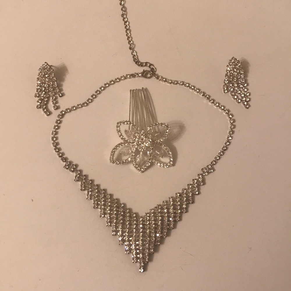 Rhinestone jewelry set